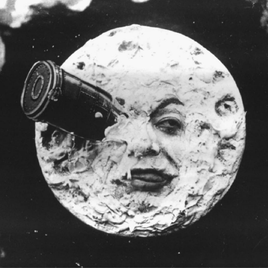 Photogramme de film Le Voyage dans la Lune.